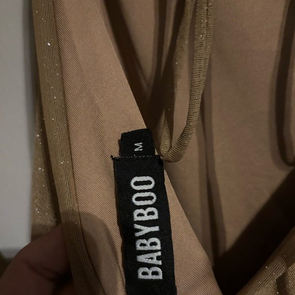 BABYBOO nadia maxi gold dress size M - Picture 6 of 6